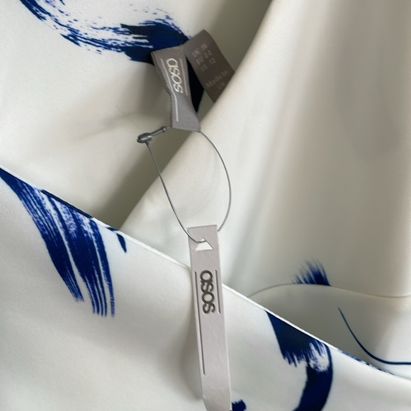 3/$30 Wrap dress by ASOS with geometric design NWT - Picture 3 of 8